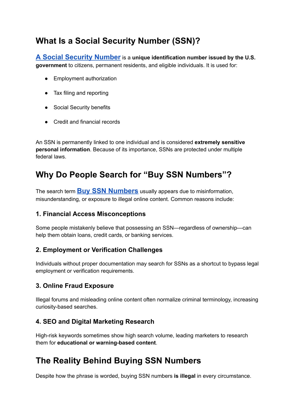 PPT - Buy SSN Numbers_ Real Facts, Legal Risks, and Responsible ...