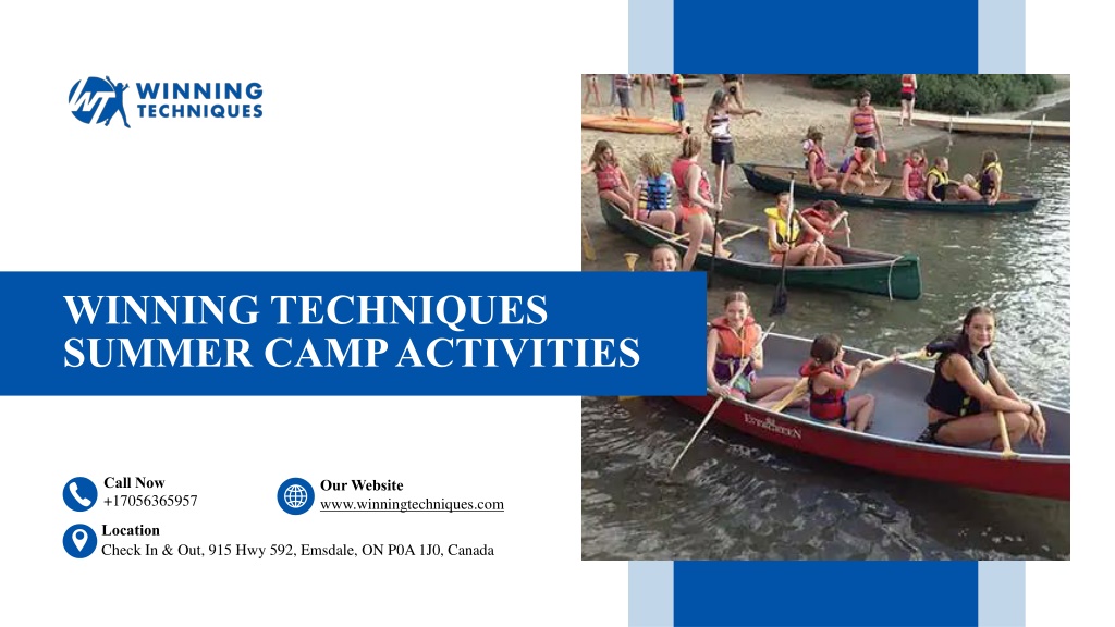 PPT - Winning Techniques Summer Camp Experience | Adventure, Leadership ...