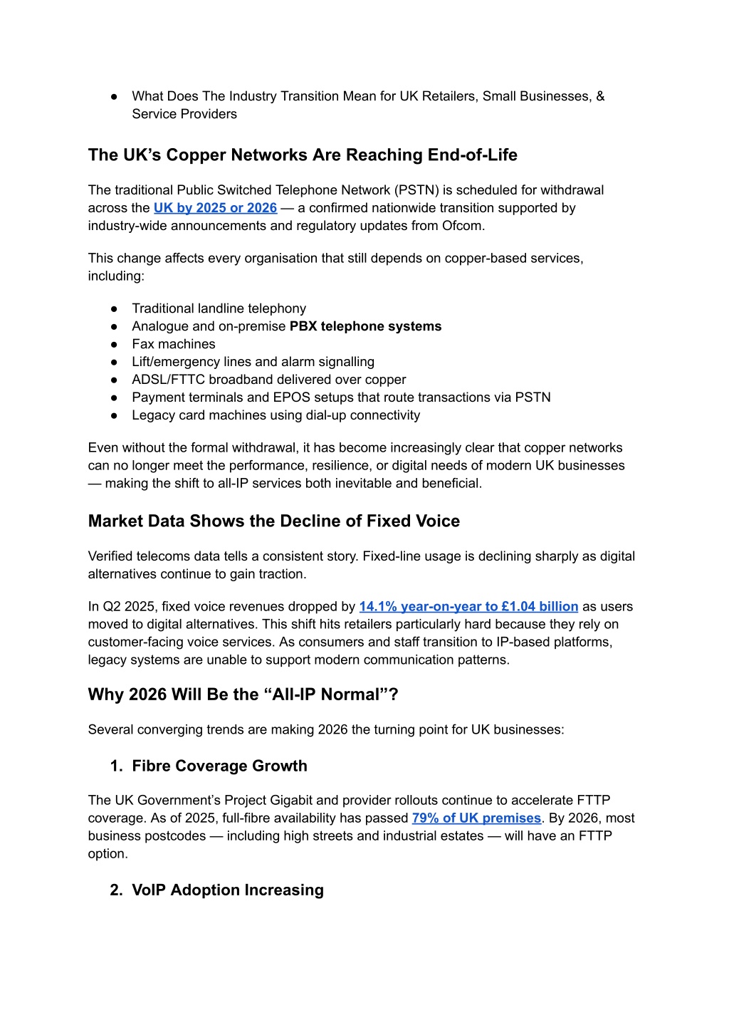 PPT - Why UK Businesses Will Shift to All-IP Connectivity in 2026 ...