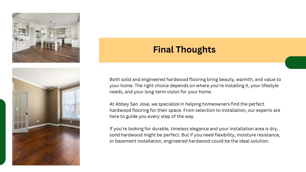 PPT - Engineered vs. Solid Hardwood Flooring Which Is Right for Your ...