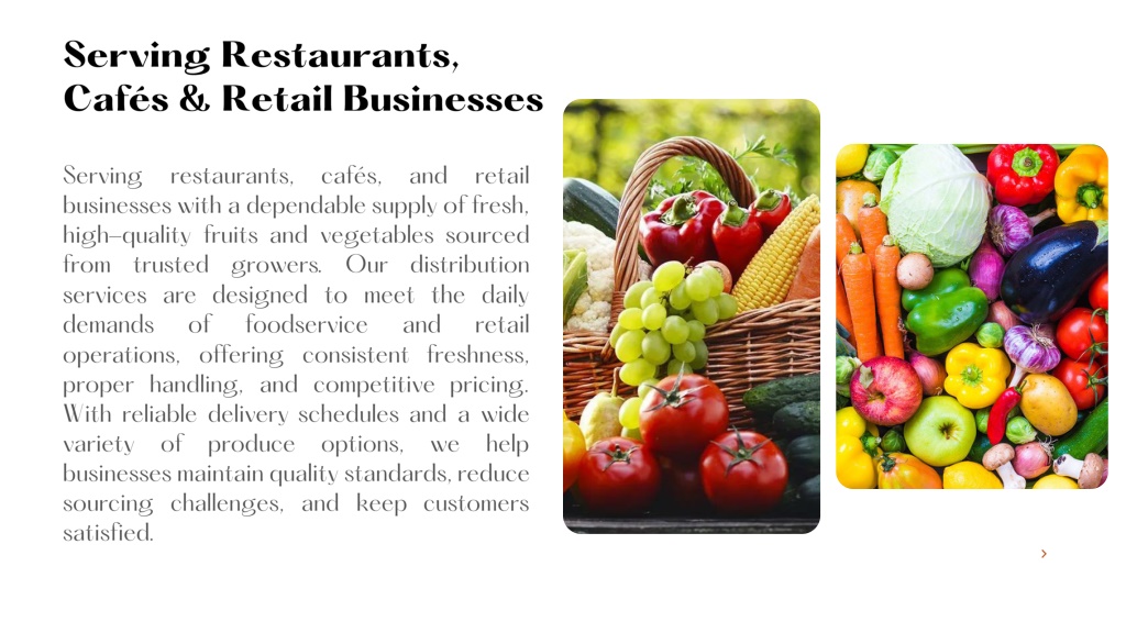 PPT - Fresh Produce Distributors for Restaurants, Cafés & Retailers ...