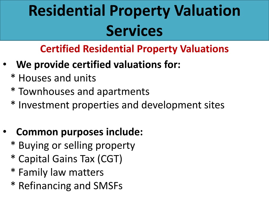 PPT - Certified Property Valuer Perth | Independent Valuation Experts ...