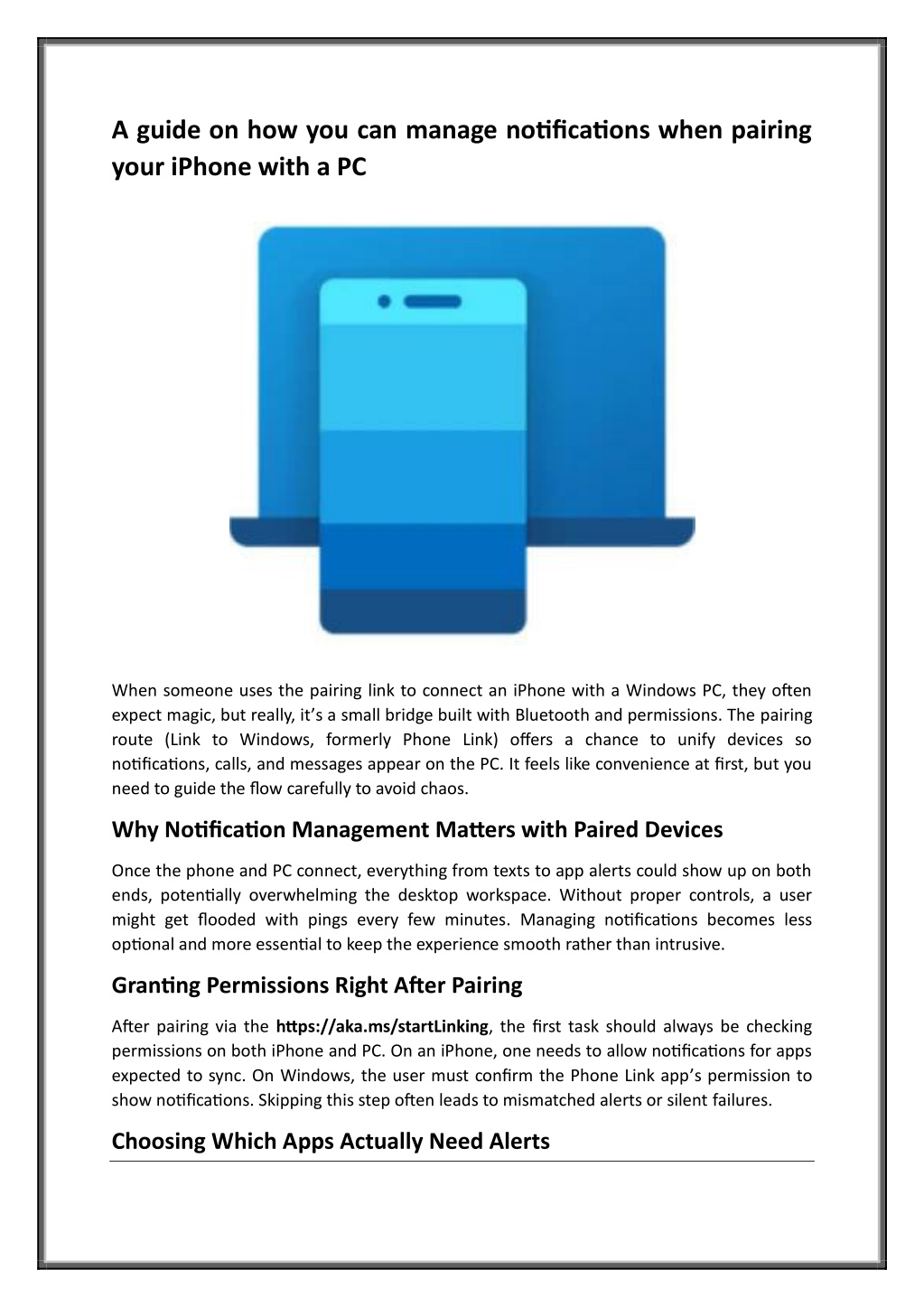 Phonelink Notifications PPT - Connect Your Phone and PC Easily with Phone Link PowerPoint ...