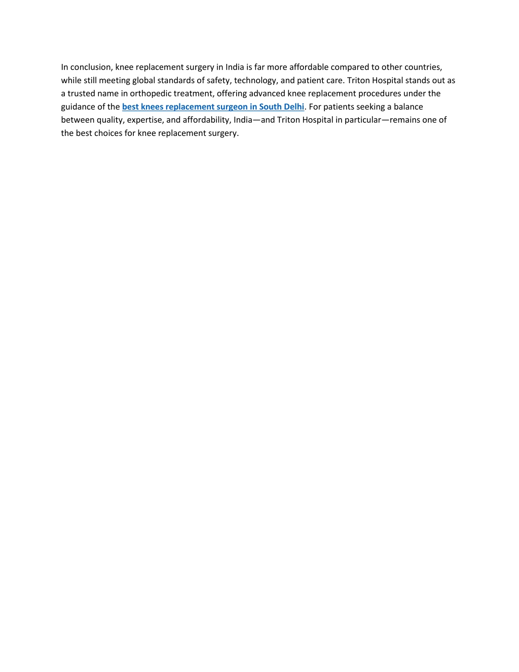PPT - Is Knee Replacement Surgery Affordable in India Compared to Other ...