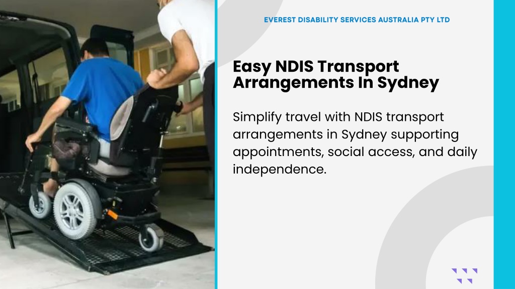 PPT - Reliable NDIS Transport Support in Sydney for Safe and ...