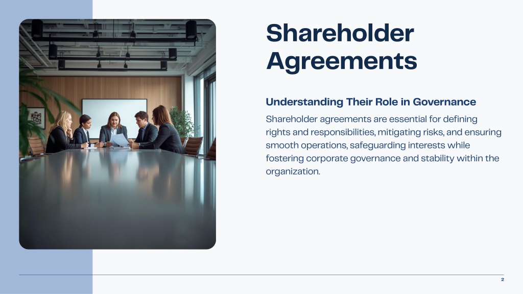 PPT - Shareholder Agreements Overview - Newhouse and Arnold Solicitors ...