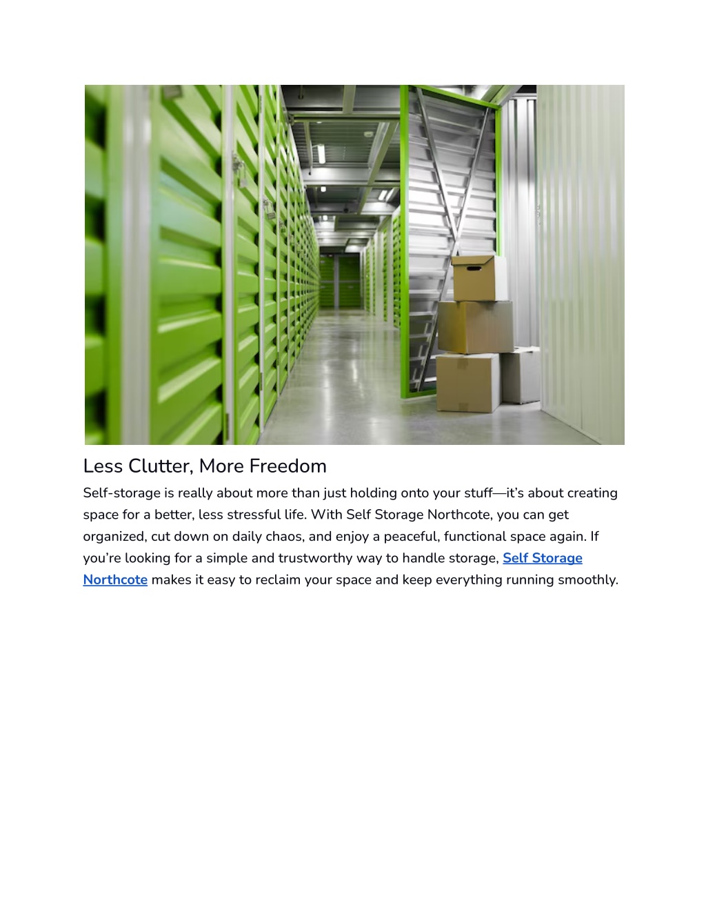 PPT - Self Storage Northcote_ Stress-Free Storage for Modern Living ...