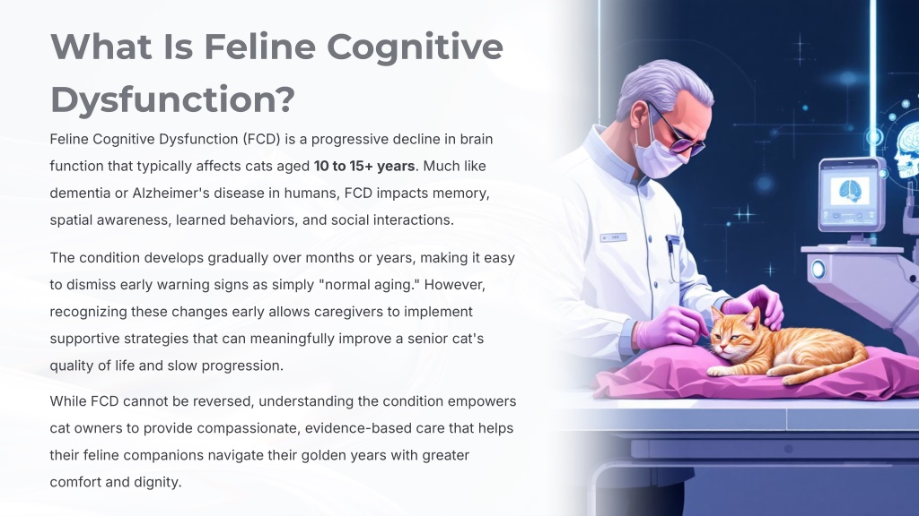 PPT - Cognitive Dysfunction in Older Cats: Signs, Treatment, Joint Care ...
