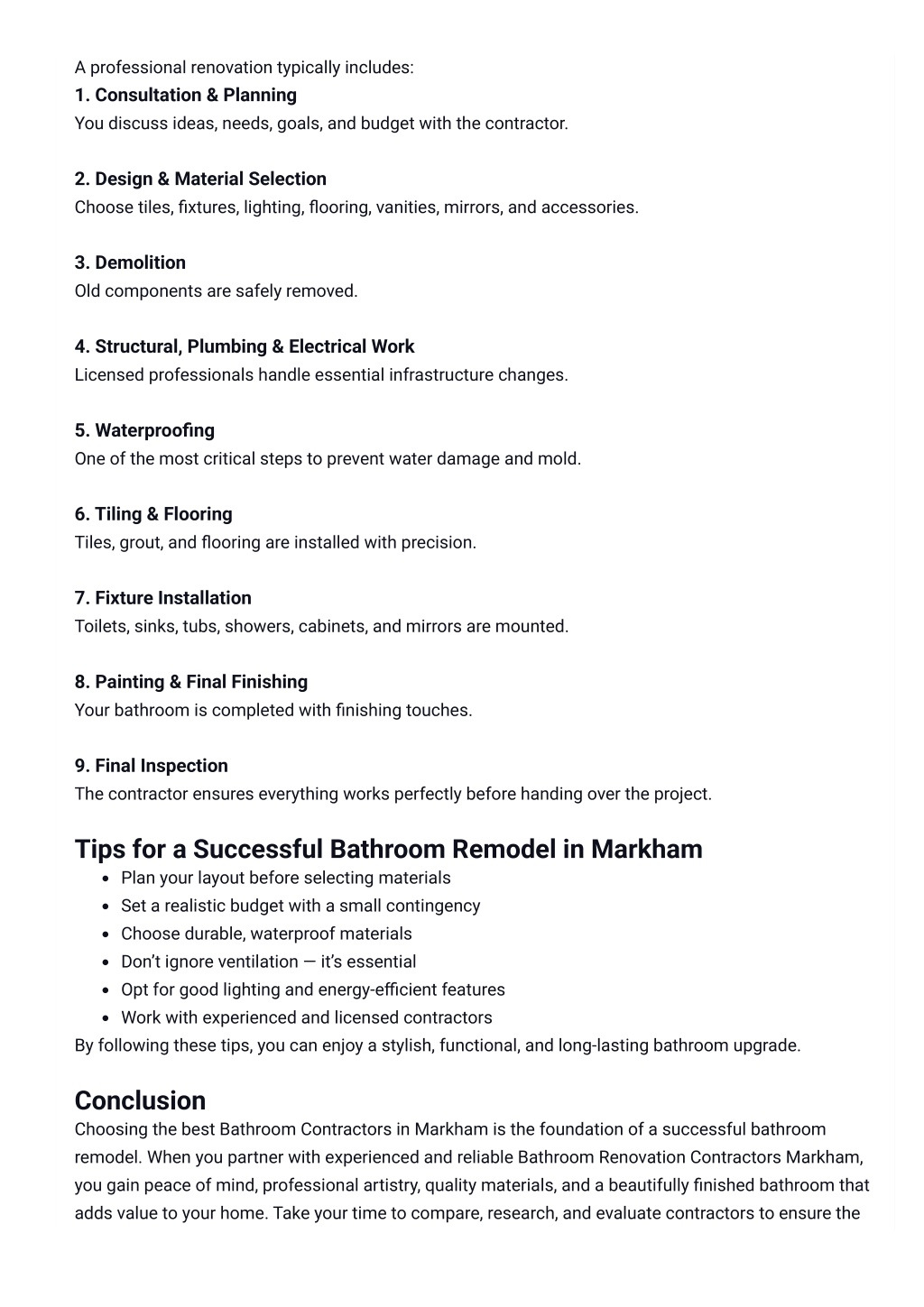 PPT - A Complete Guide to Bathroom Renovation Contractors in Markham ...
