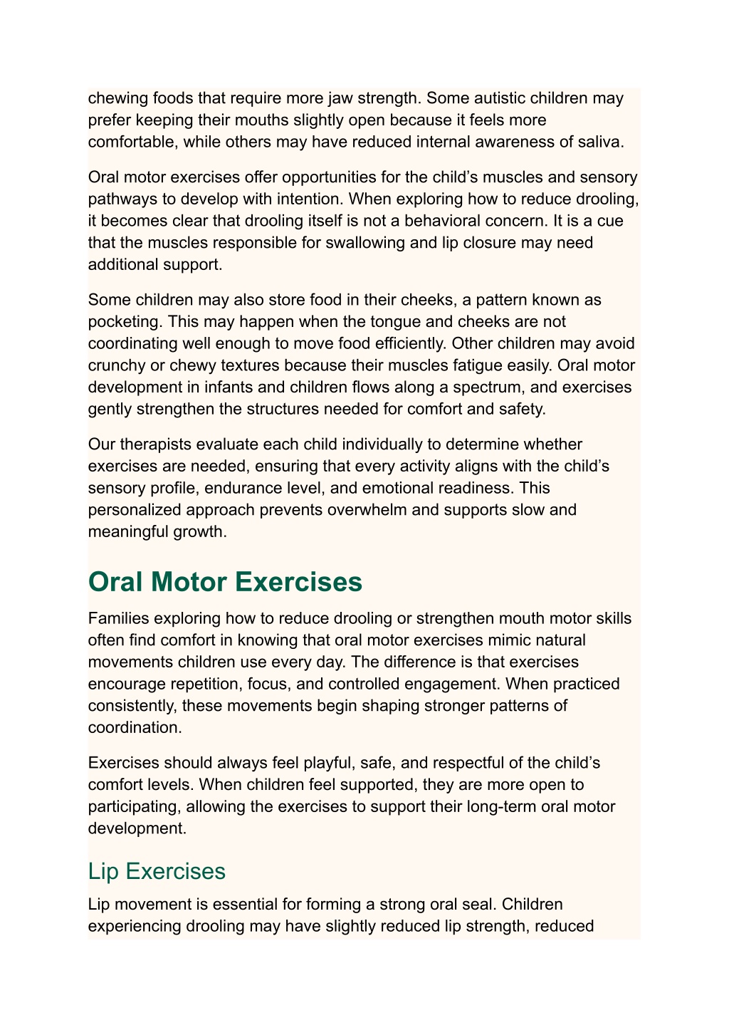 PPT - How to Strengthen Oral Motor Skills and Reduce Drooling in ...