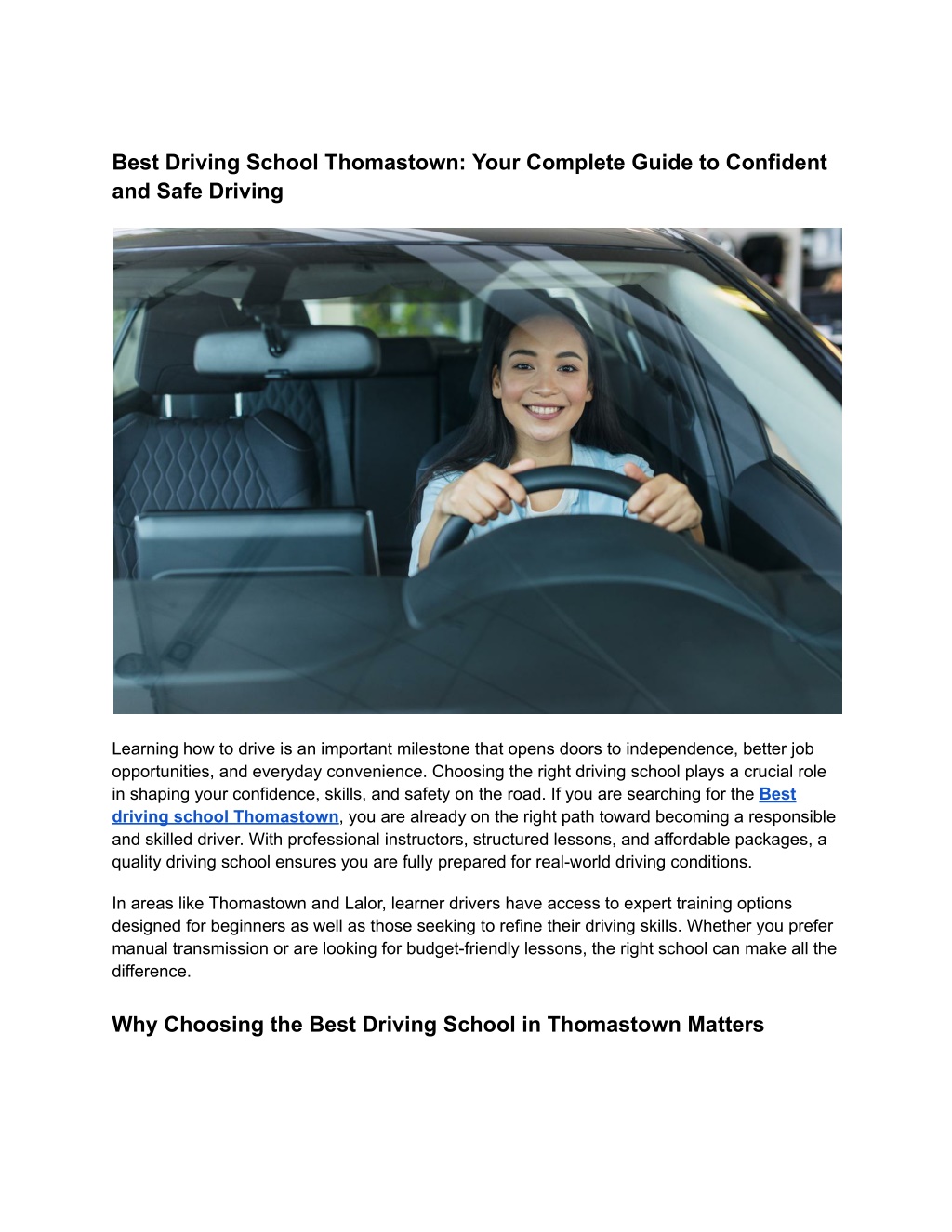 ppt-why-best-driving-school-thomastown-is-ideal-for-new-drivers
