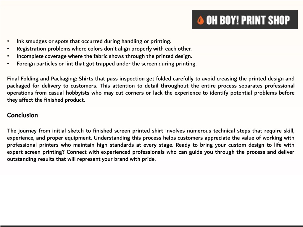 PPT - From Sketch to Shirt: What Goes Behind a Professional Print ...