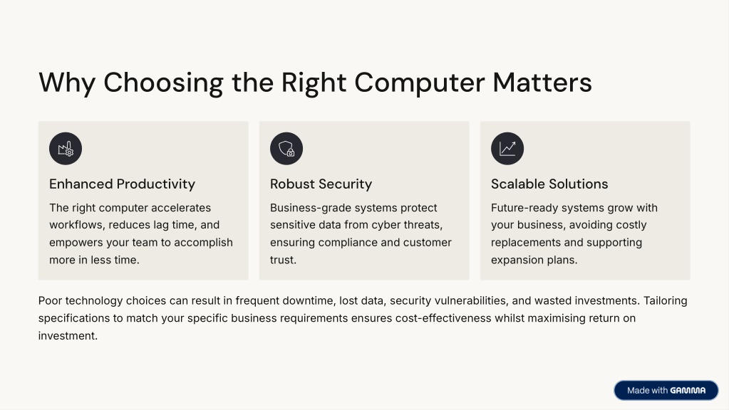 PPT - How to Choose the Right Computer for Your Business Needs ...