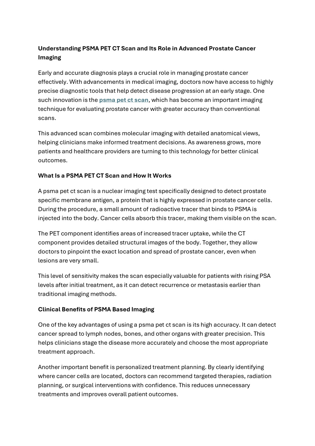 PPT - Understanding PSMA PET CT Scan and Its Role in Advanced Prostate ...
