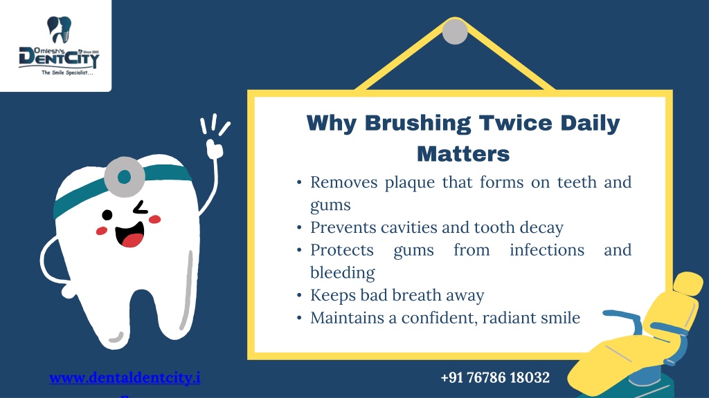 PPT - Importance of Brushing Twice Daily PowerPoint Presentation, free ...