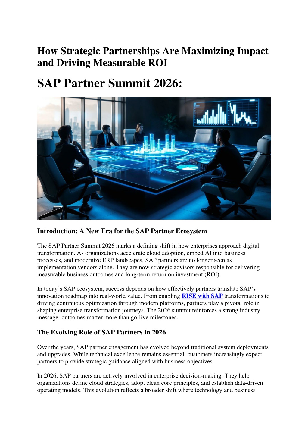 PPT - How Strategic Partnerships Are Maximizing Impact and Driving ...