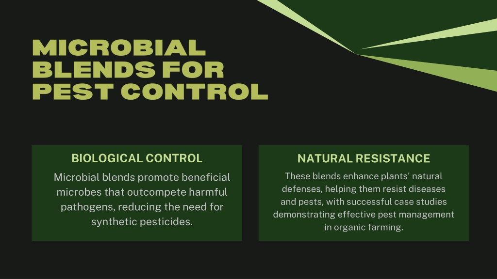 PPT - The Role of Microbial Blends in Sustainable Agriculture Practice ...
