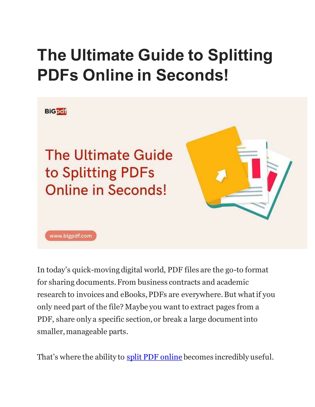 PPT - The Ultimate Guide to Splitting PDFs Online in Seconds ...
