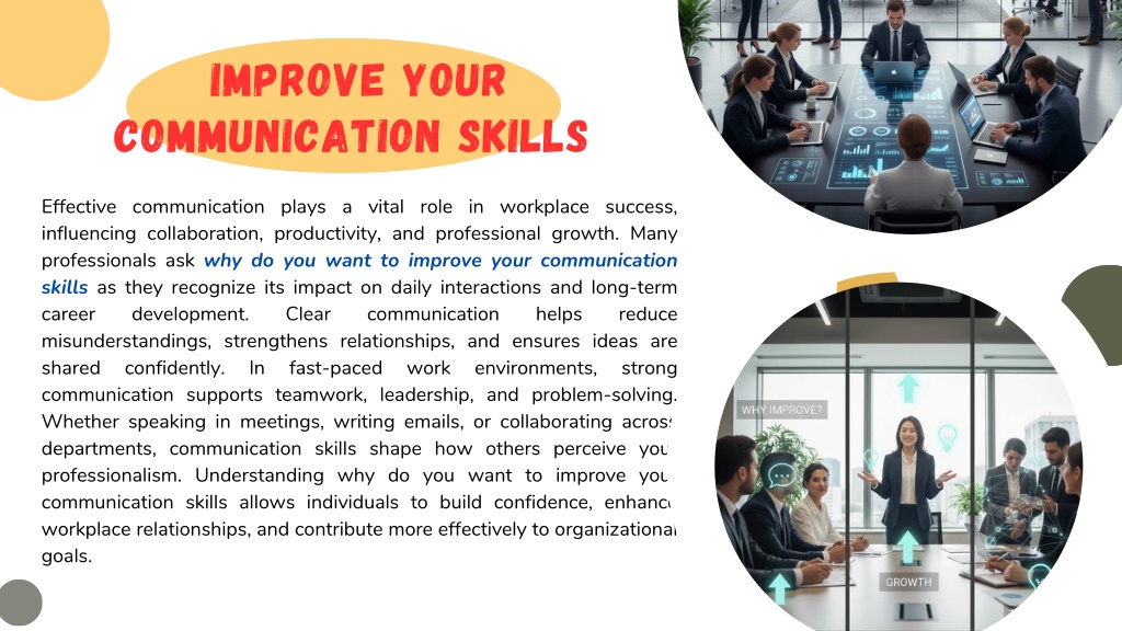 PPT - Why Do You Want to Improve Your Communication Skills in the ...