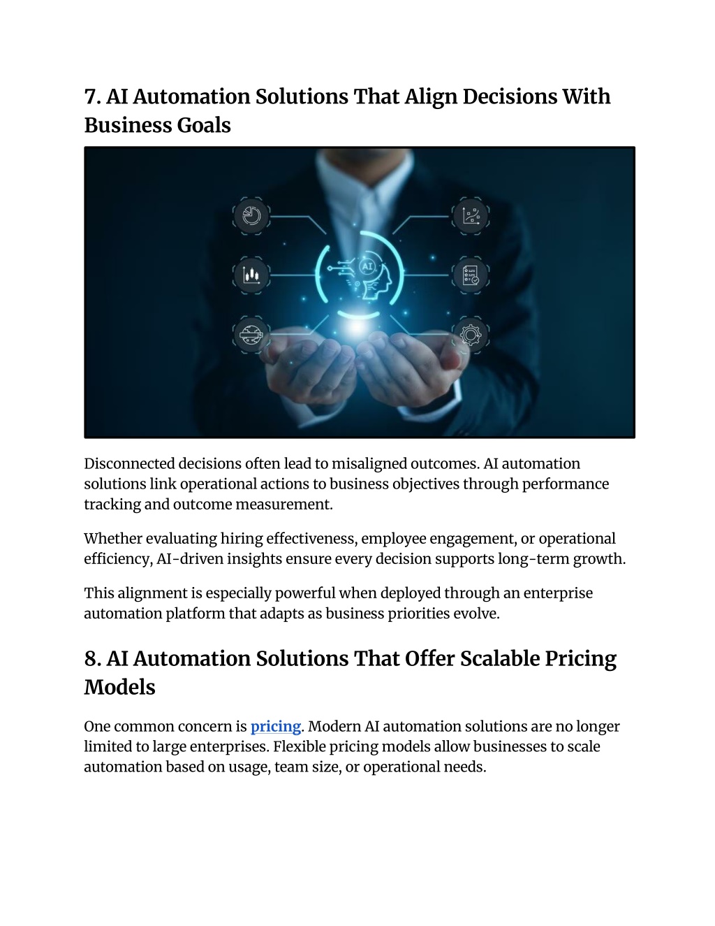 PPT - AI Automation Solutions That Support Smarter, Faster Decision ...