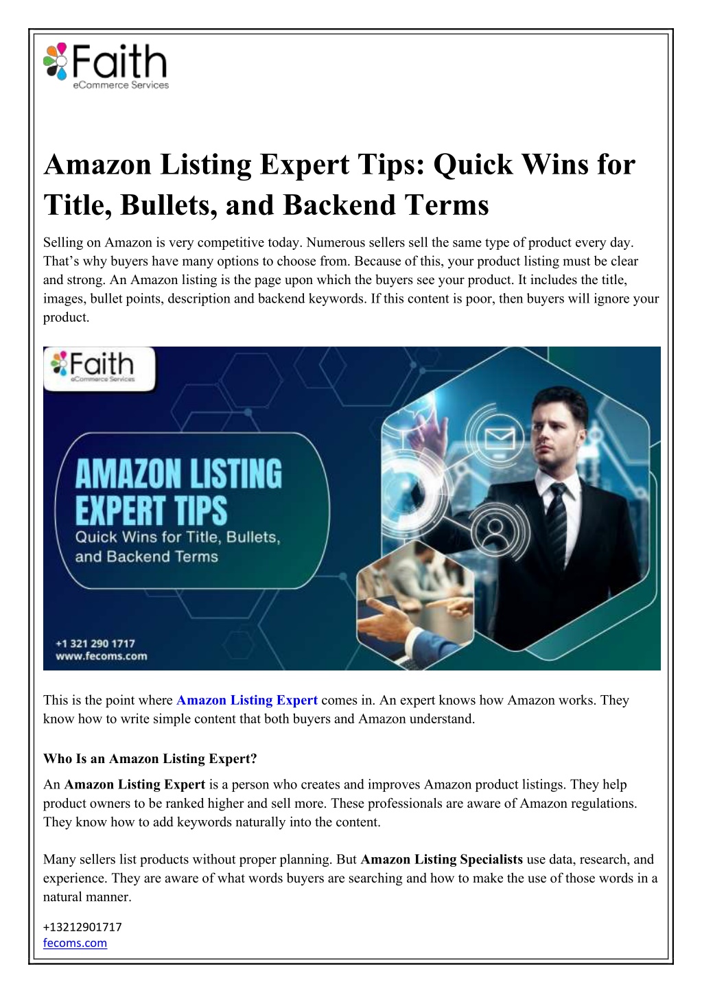 PPT - Amazon Listing Expert Tips for Better Product Ranking and Sales ...