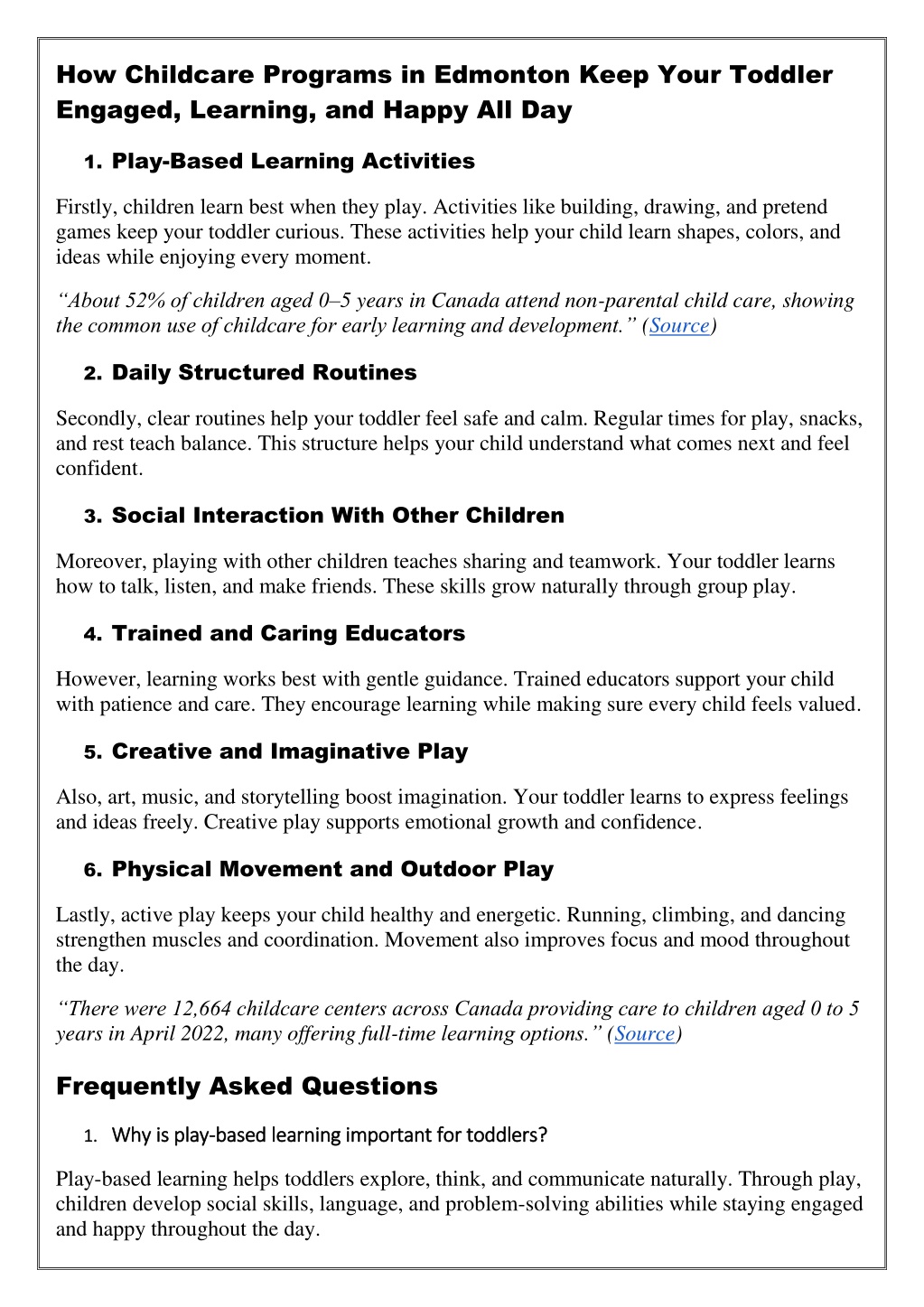 Kids Play Program Examples PPT - Worried Your Toddler Isn’t Engaged All Day Discover Childcare ...