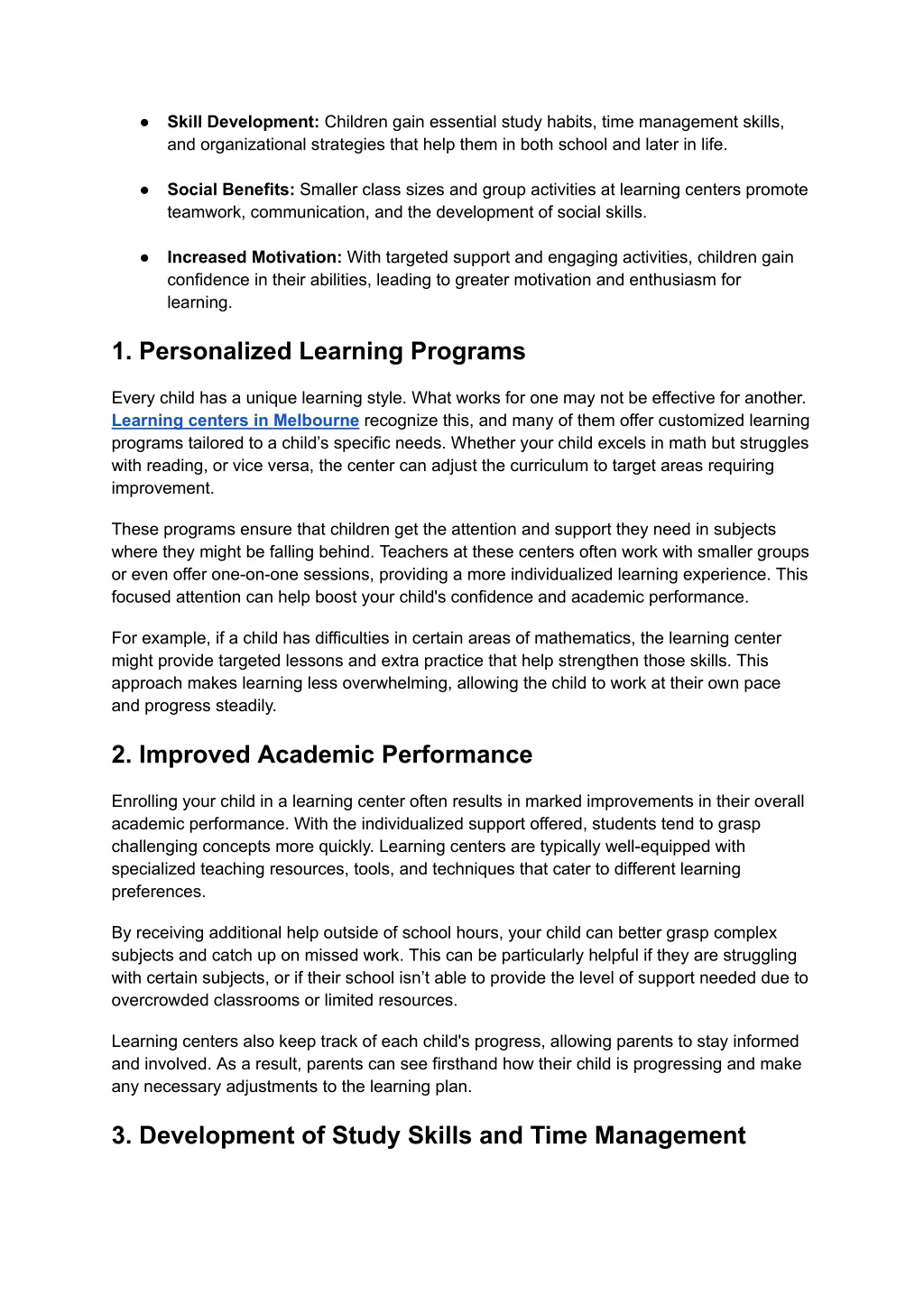PPT - Top 5 Benefits of Enrolling Your Child in a Learning Center in ...