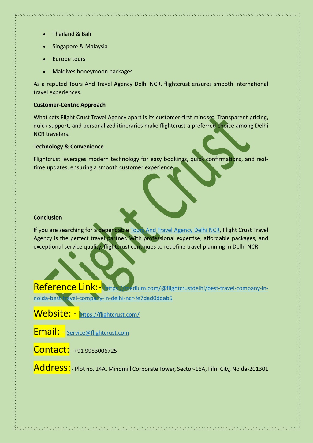 PPT - Flight Crust Travel Agency PowerPoint Presentation, free download ...