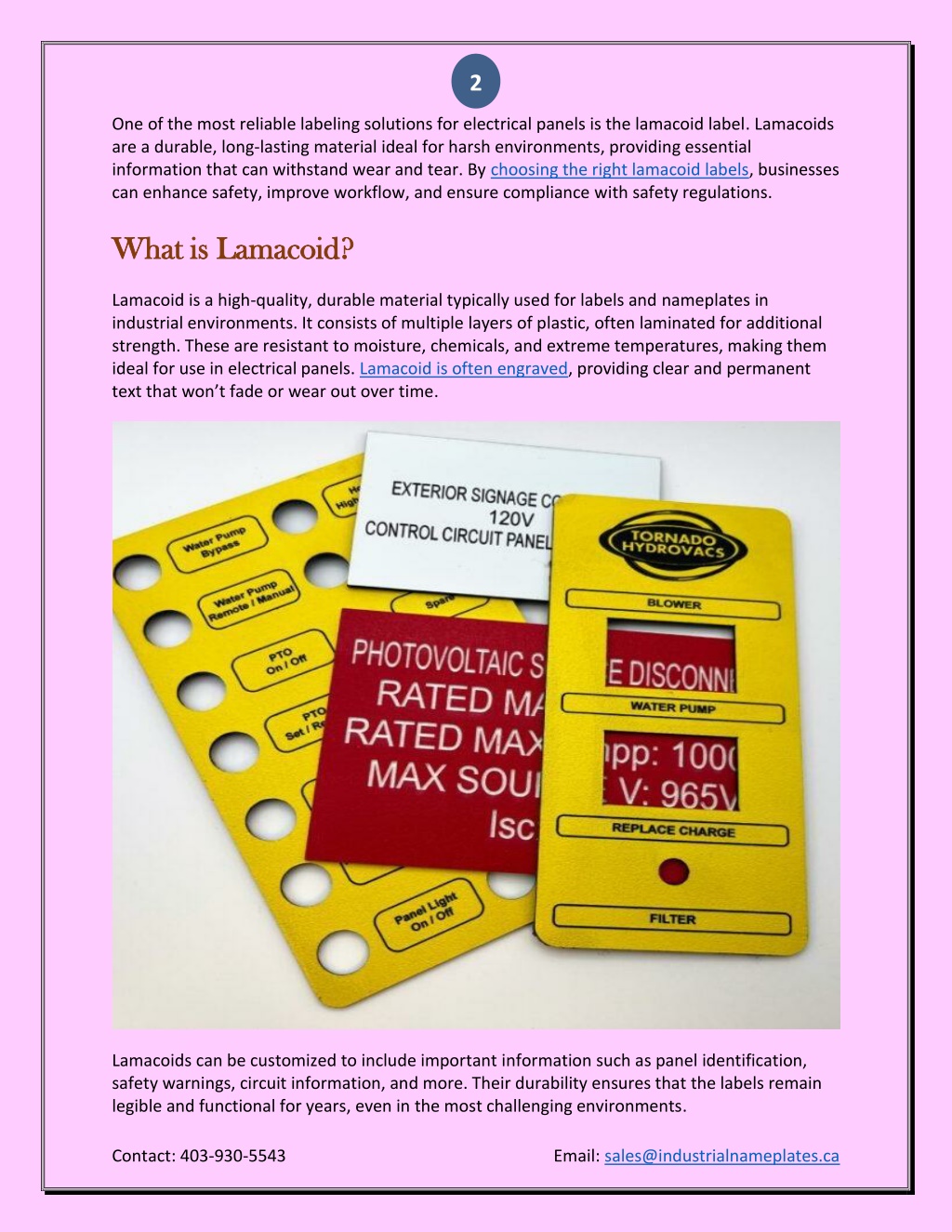 PPT - Choosing the Right Labels for Electrical Panels for Safety and ...
