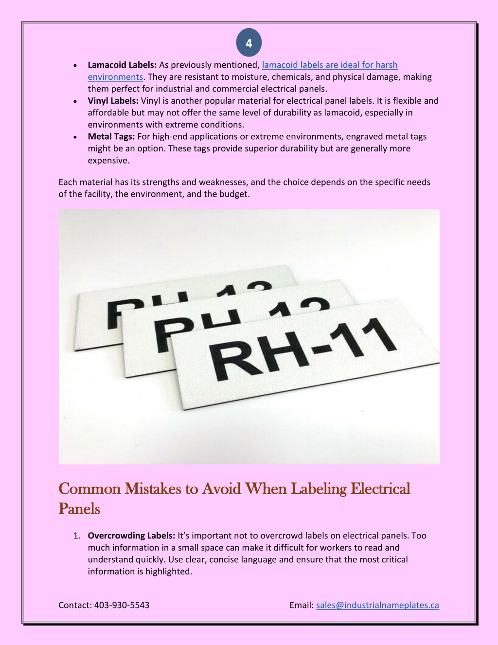 PPT - Choosing the Right Labels for Electrical Panels for Safety and ...