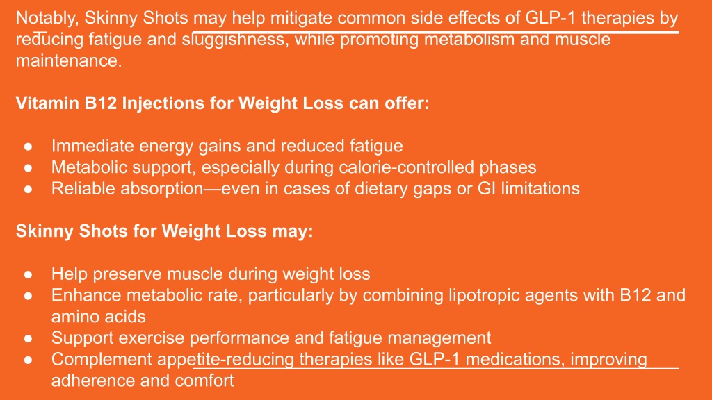 PPT - Do Vitamin B12 Injections and Skinny Shots Help Men Lose Weight