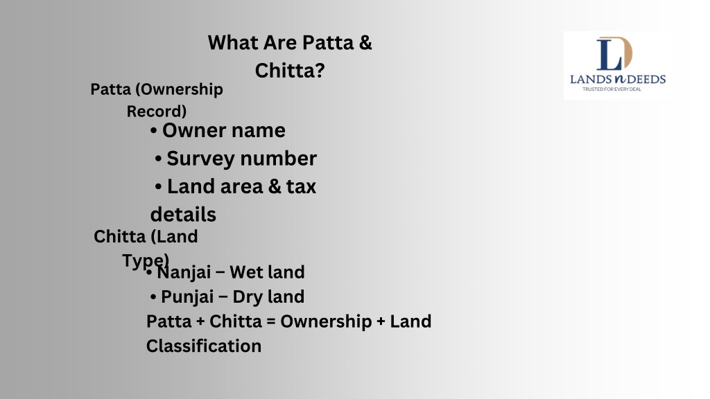 PPT - How to Verify Patta & Chitta in Tamil Nadu — Step-by-Step Guide ...