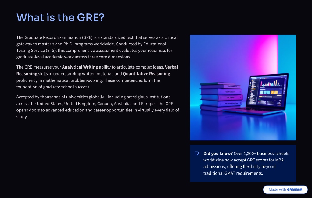 PPT - GRE Exam: Everything You Need to Know Before You Begin Your ...