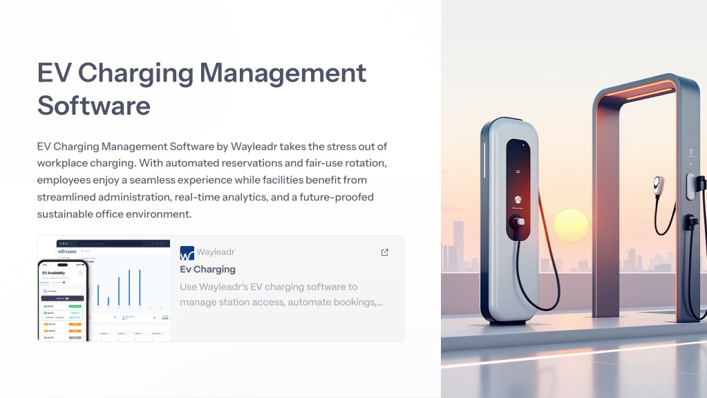 PPT - Smart EV Charging & Arrival Management | Wayleadr PowerPoint ...