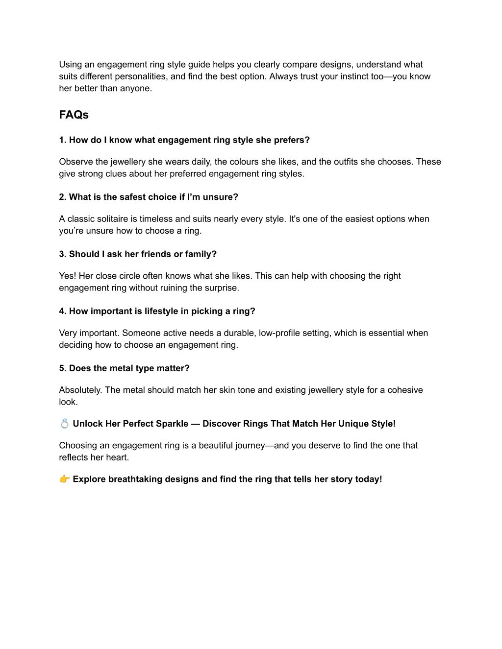 PPT - How to Choose the Perfect Ring Based on Her Style PowerPoint ...