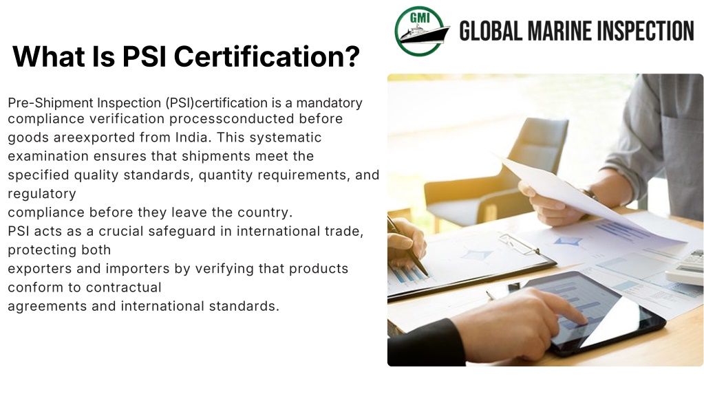 PPT - PSI Certification in India – Global Marine Inspection PowerPoint ...
