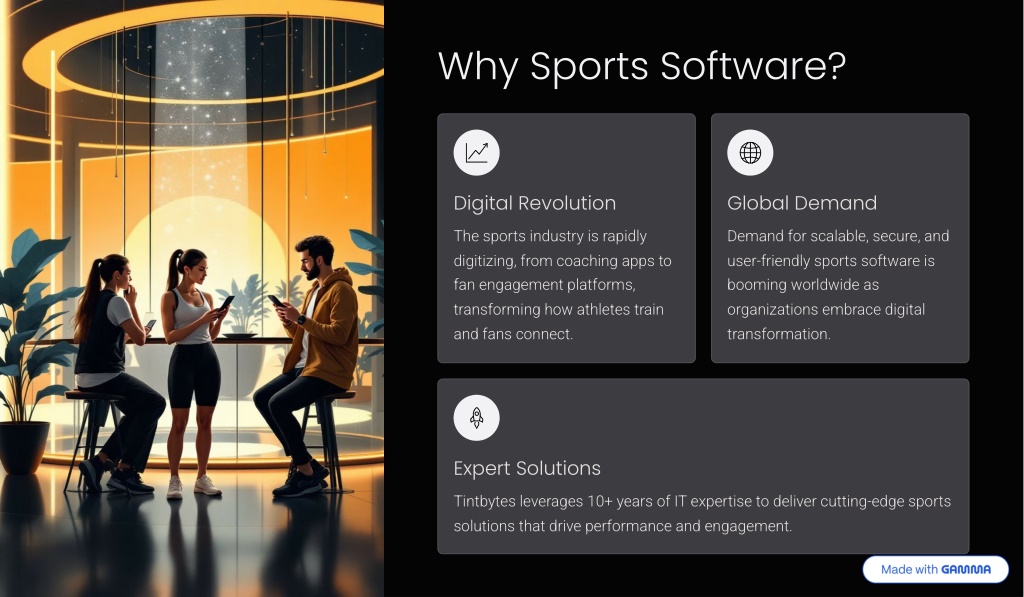 PPT - Innovative Digital Solutions Built for the Sports Industry ...