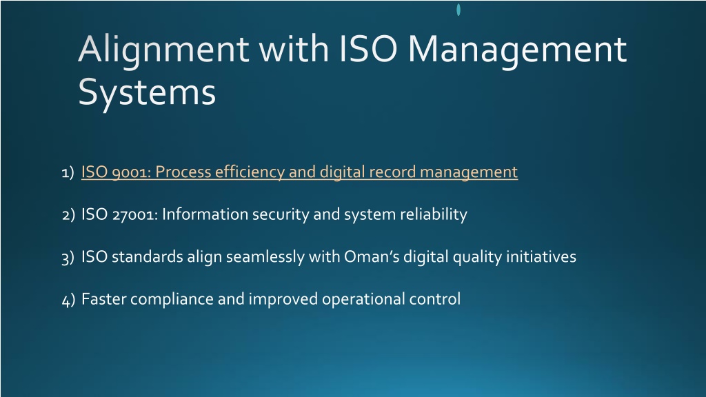 Iso Alignment Method PPT - Oman’s Upgraded National Quality Framework PowerPoint ...