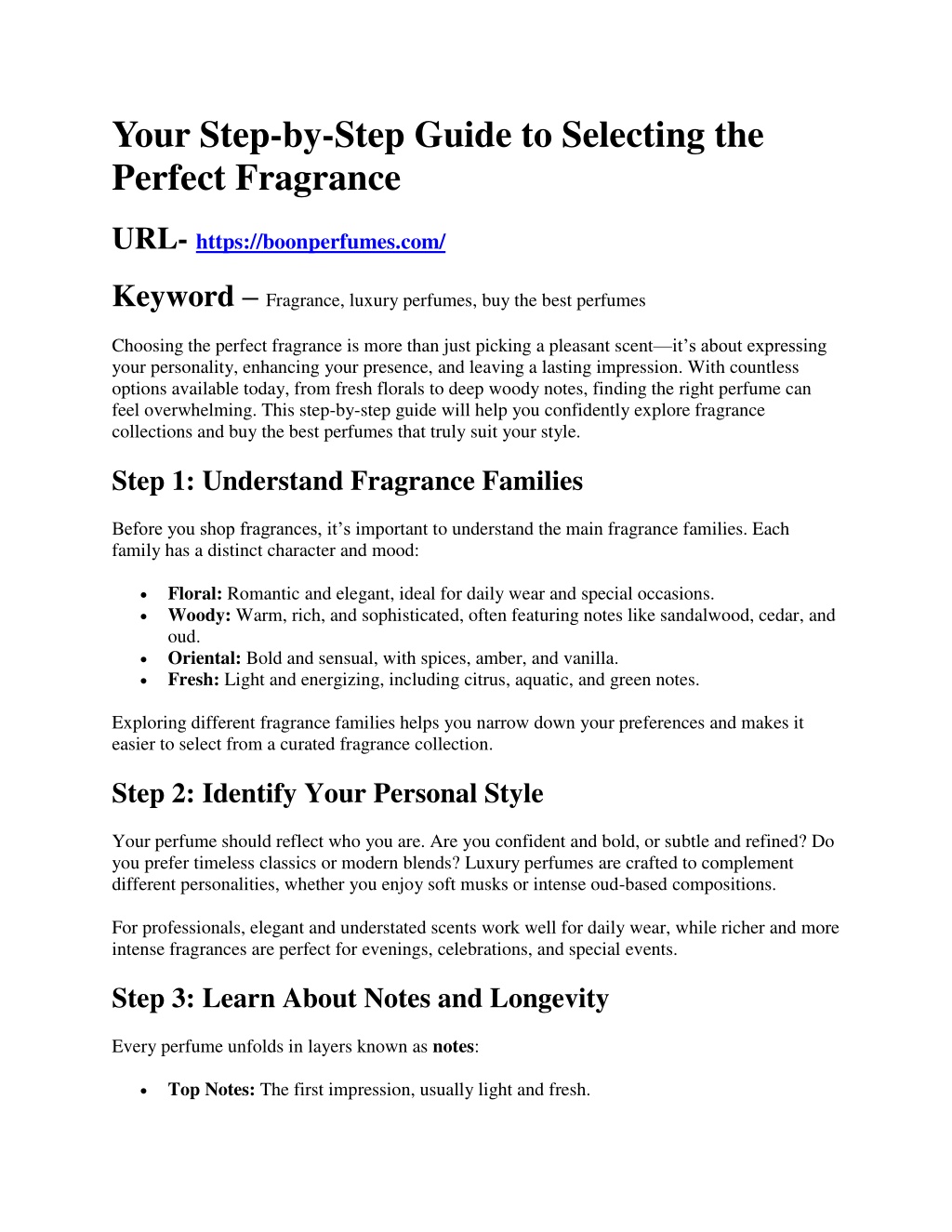 PPT - Your Step-by-Step Guide to Selecting the Perfect Fragrance ...