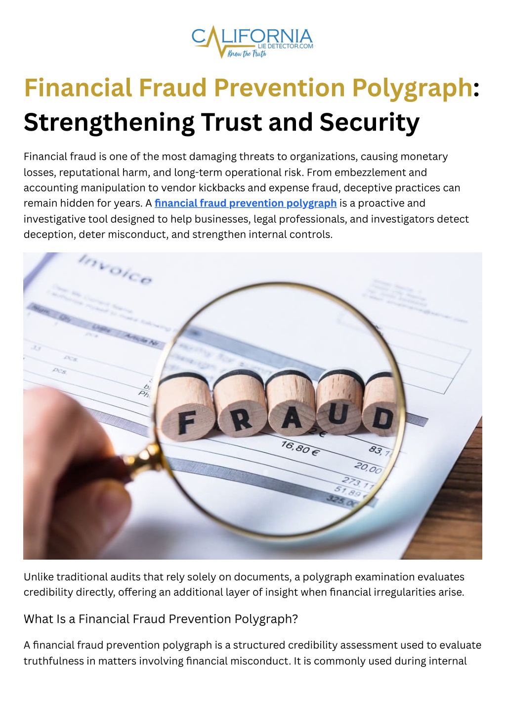 Financial Irregularities PPT - Financial Fraud Prevention Polygraph - Strengthening Trust and ...