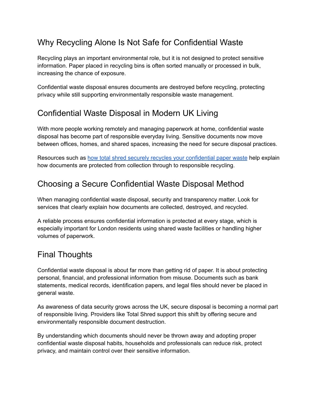 PPT - Confidential Waste Disposal in the UK_ Documents You Should Never ...