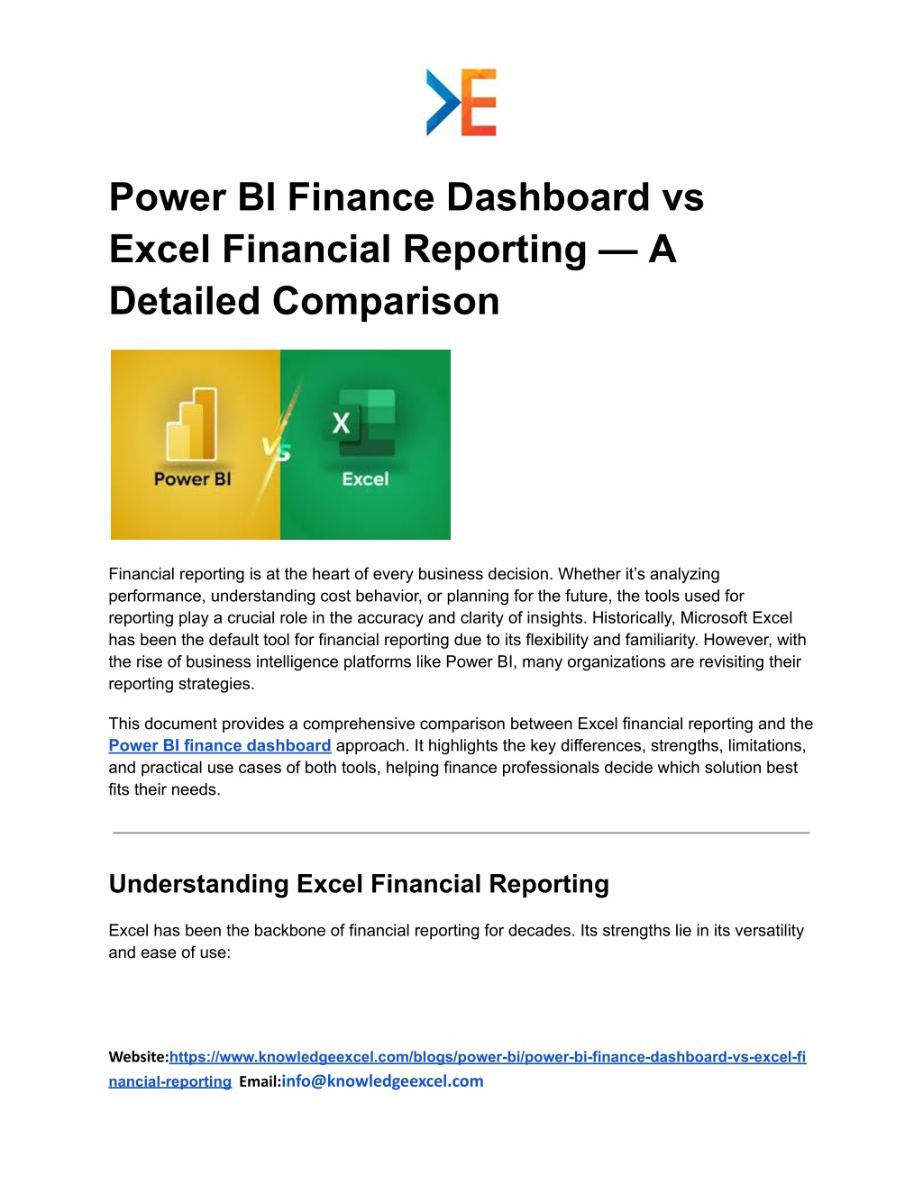PPT - Choosing Between Power BI Dashboards and Excel Financial Reports ...