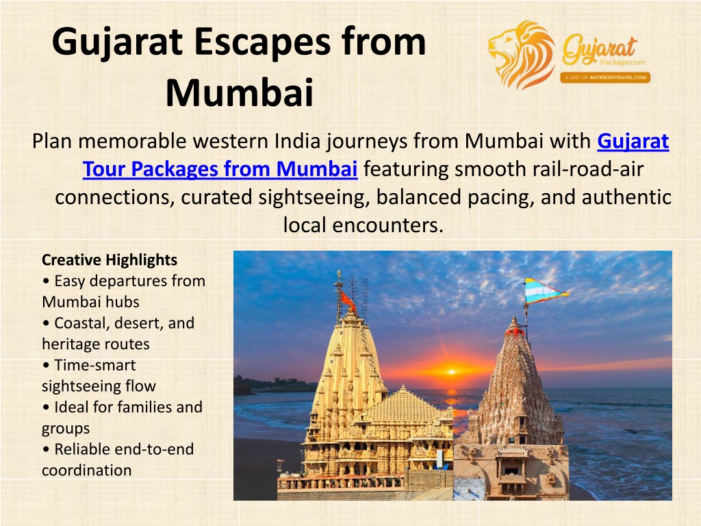 PPT - Ultimate Gujarat Tour Packages from Major Indian Cities.pptx ...