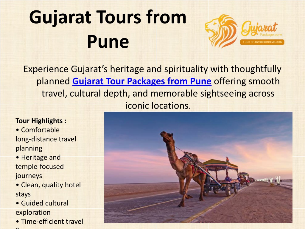 PPT - Premium Gujarat Tour Packages for Spiritual and Heritage Tourism ...