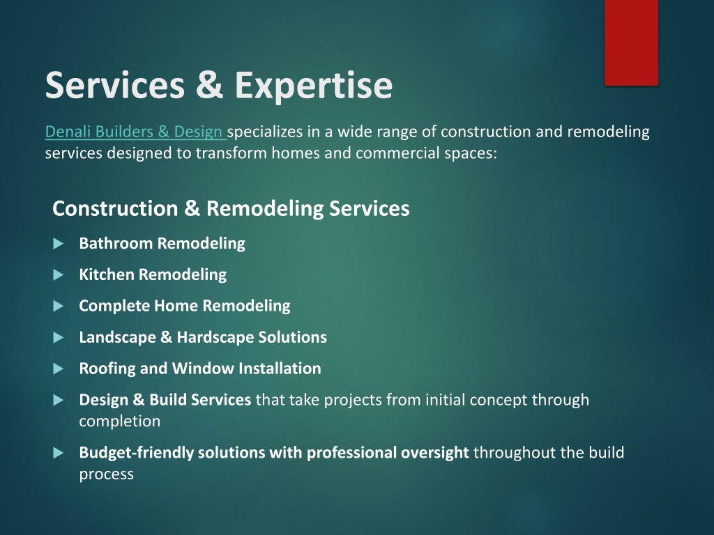 PPT - Denali Builders & Design – Crafting Modern Living Spaces ...