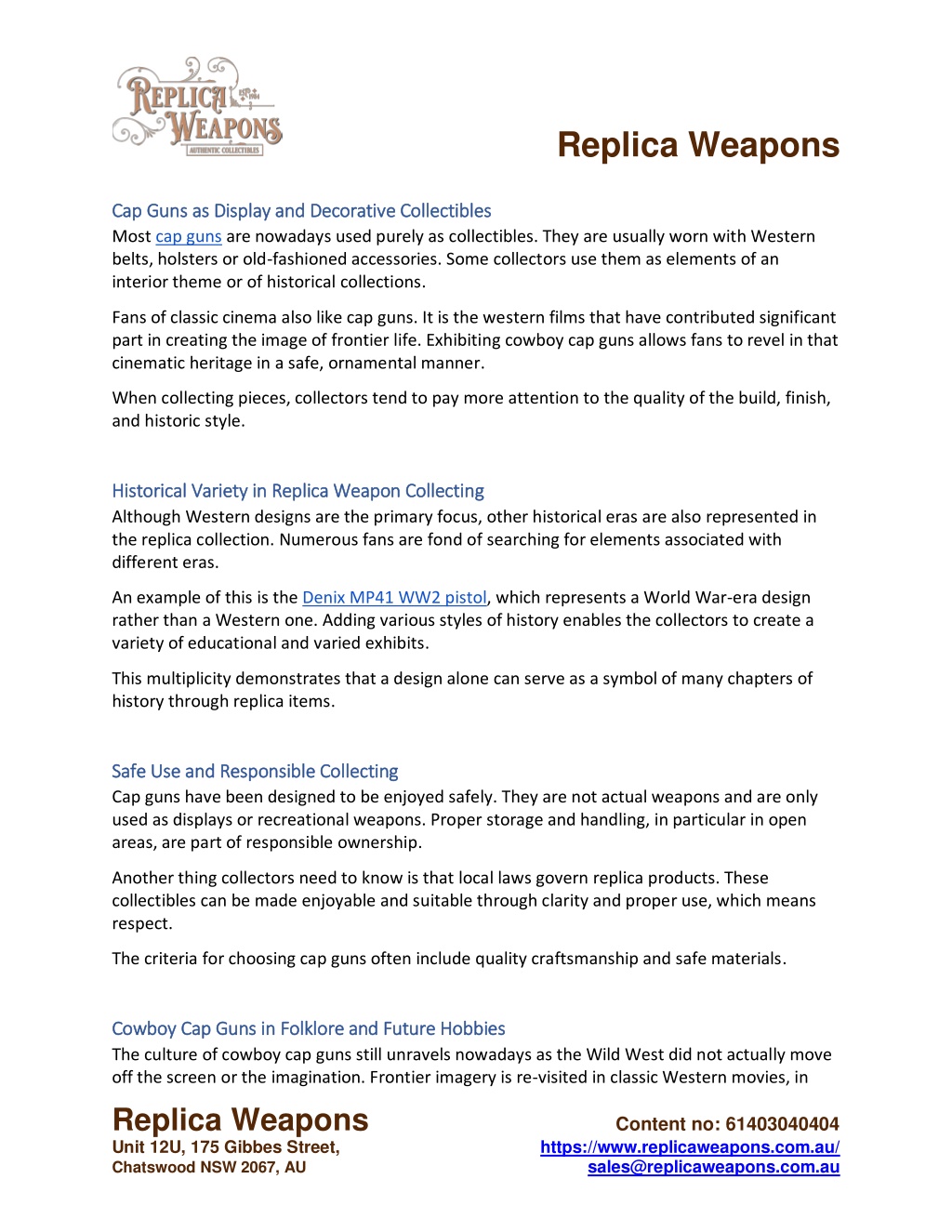 Weapons Reproduction PPT - Classic Western Collectibles with Timeless Style PowerPoint ...