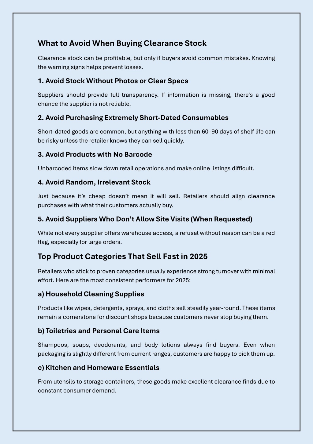PPT - Best Ways to Source Cheap Clearance Stock in 2025 PowerPoint ...