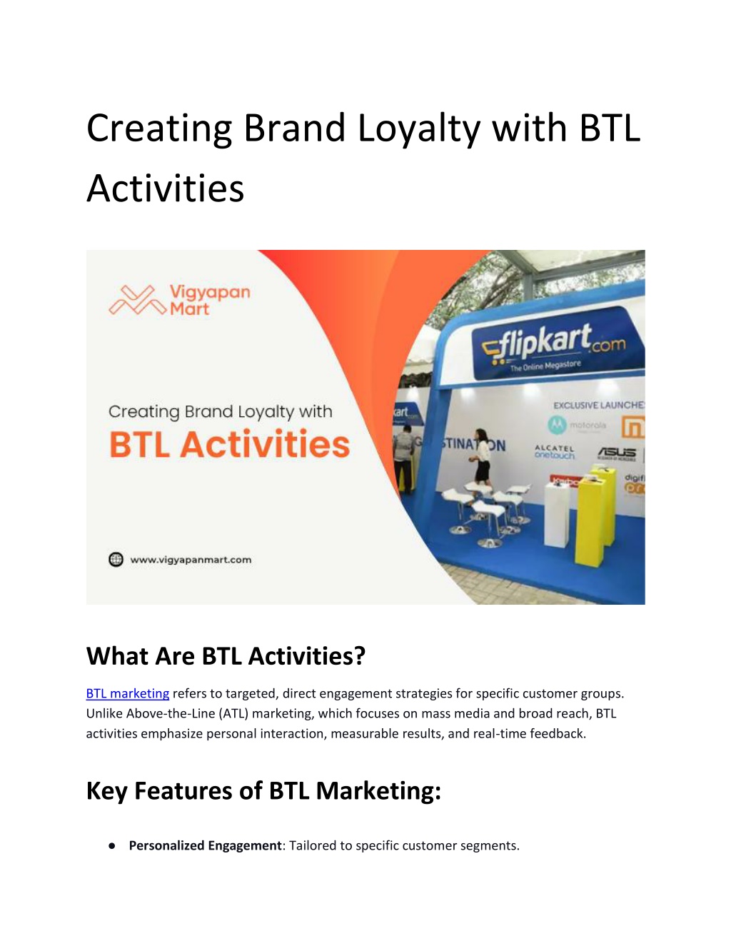PPT - Creating Brand Loyalty with BTL Activities PowerPoint ...