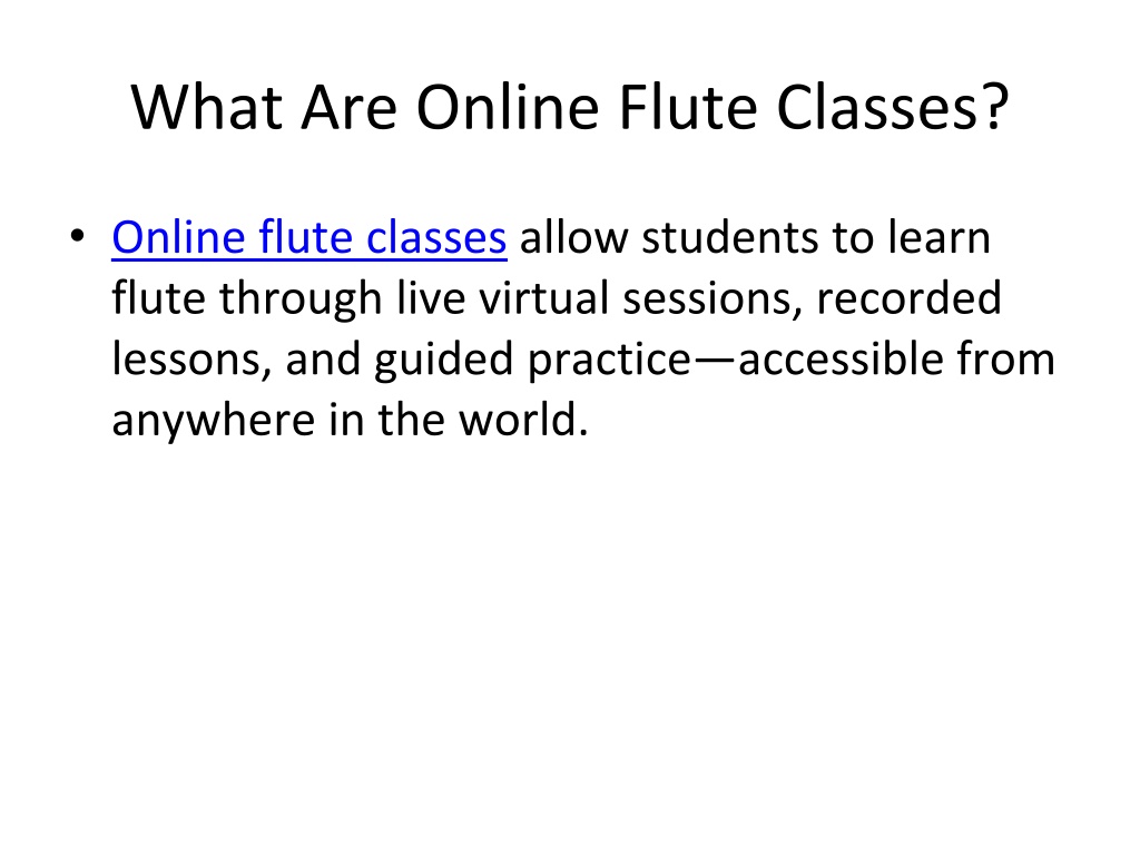 PPT - Online Flute Classes by The Mystic Bamboo – Learn Flute from ...