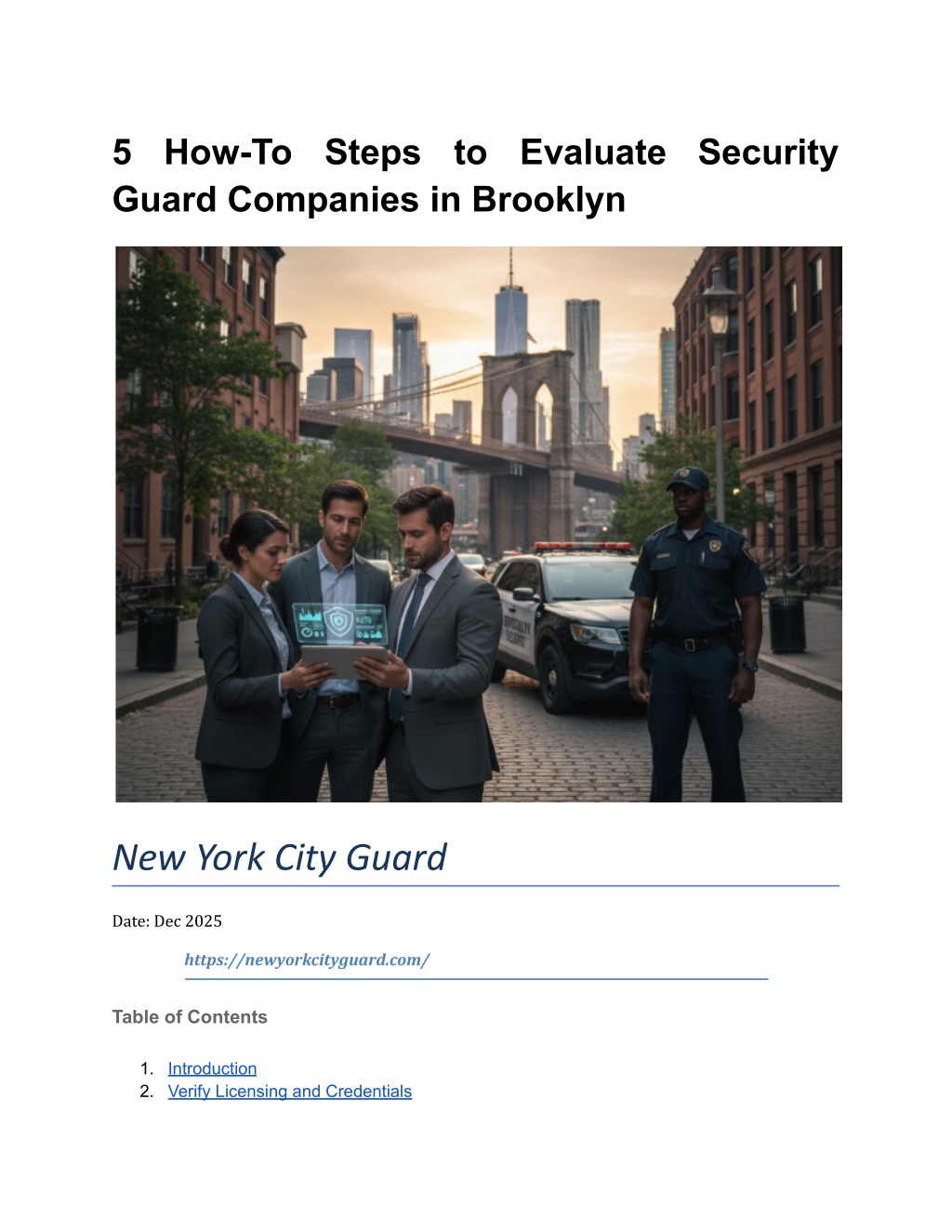 Cool Review About Security Companies In Brooklyn